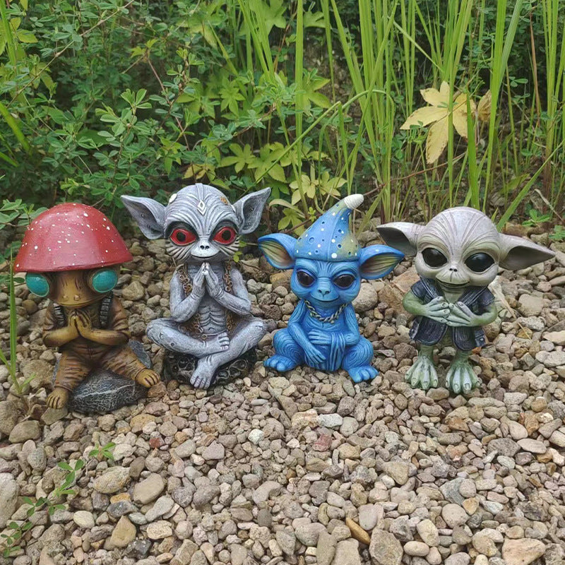 Halloween Garden Decoration Alien Statue