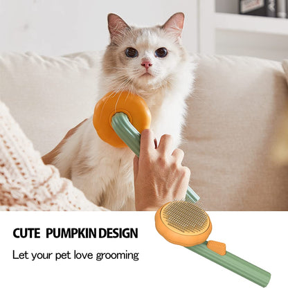 Pet Pumpkin Grooming Brush