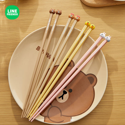 Korean style cute alloy chopsticks