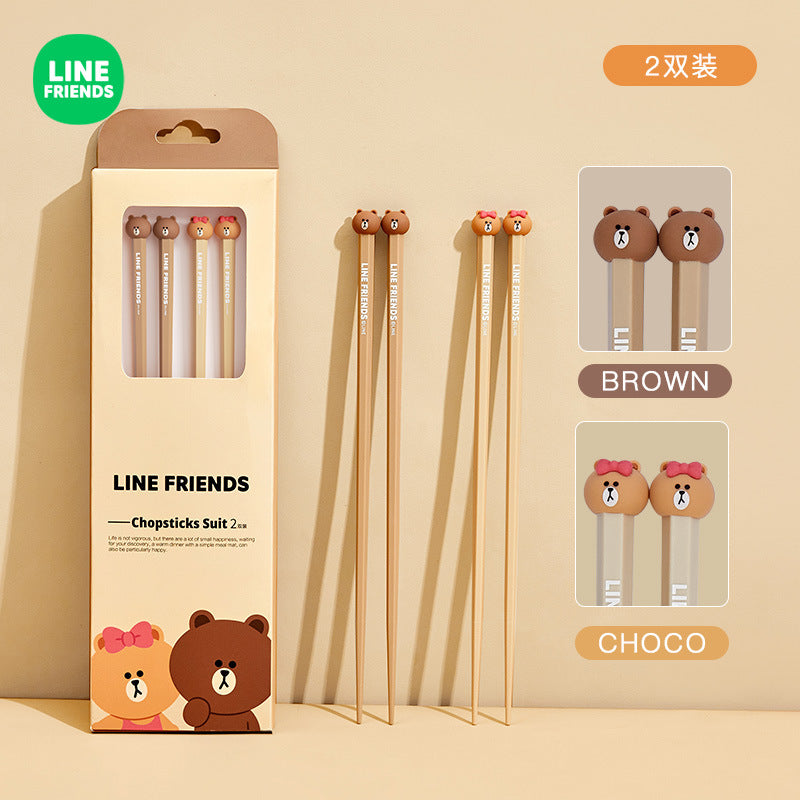 Korean style cute alloy chopsticks